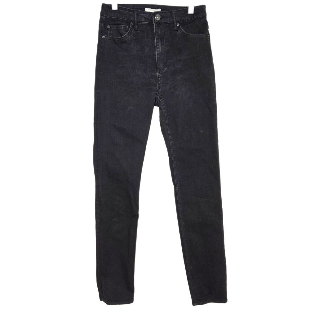 H&M Skinny High Waist Jeans | Women's Size 6 / EUR 38 | Faded Black Denim